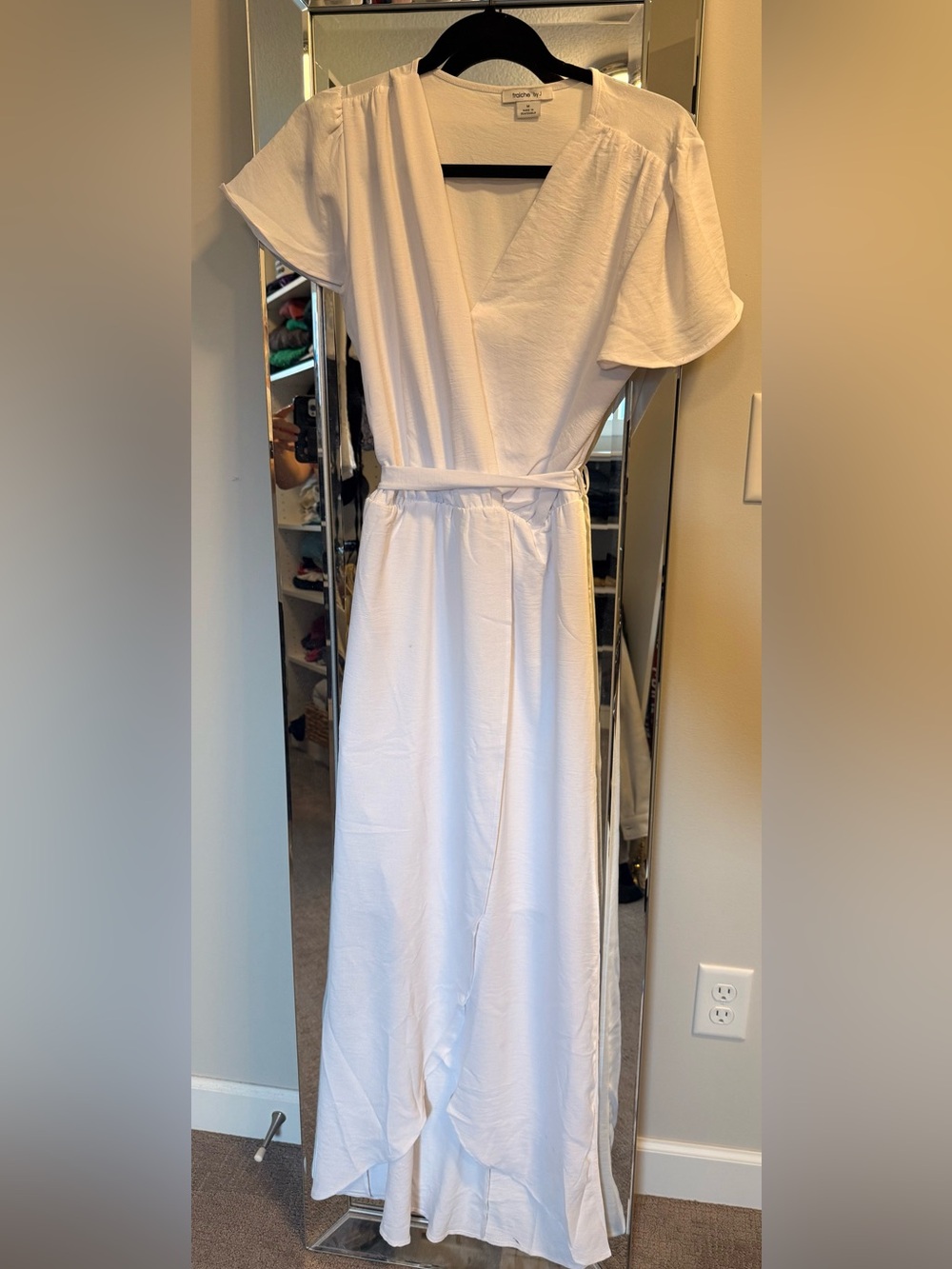 White Fraiche by J wrap style dress